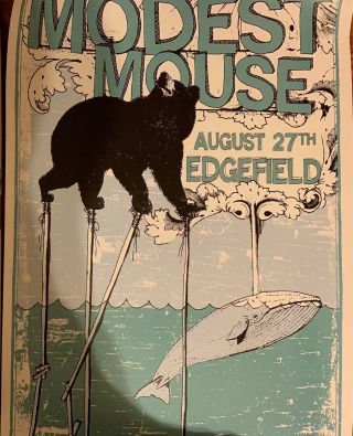 Modest Mouse Concert Poster 11 " X 17 " Edgefield Portland Oregon