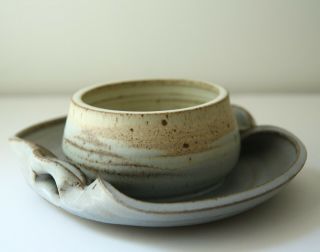 Matte Glaze Single Soup Dish Bowl Handmade Pottery Stoneware Artisan Unique