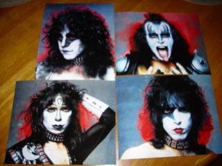 Kiss Rare Creatures Of The Night Set Of (4) 8x10 Color Photo 