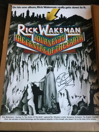 Rick Wakeman Journey To The Centre Of The Earth Ltd Signed Poster Yes