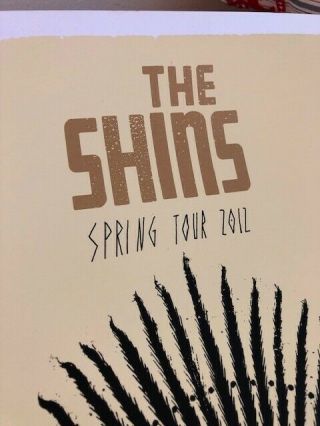 The Shins Spring 2012 US Tour Silk Screen poster 18 