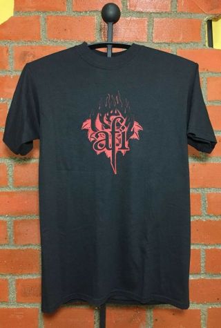 Vtg Afi Tour ‘death Of Fall’ 2003 Shirt Sz Sm A Fire Inside Hardcore Goth