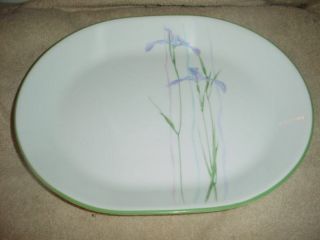 Corelle Shadow Iris Oval Serving Platter Usa