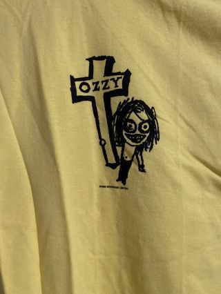 Vintage Ozzy Osbourne Tour Crew T - Shirt Xl