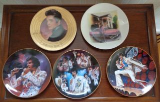 Set Of 6 Elvis Presley Collector Plates