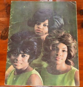 An Evening With The Supremes Concert Tour Program 1965 Diana Ross Vintage