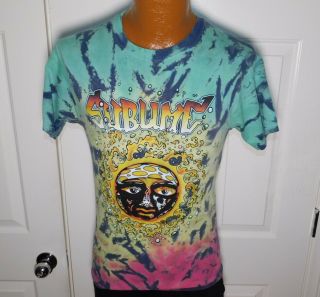 Vintage 2000s Sublime Rock Band Concert Tour Tie Dye T Shirt Men 