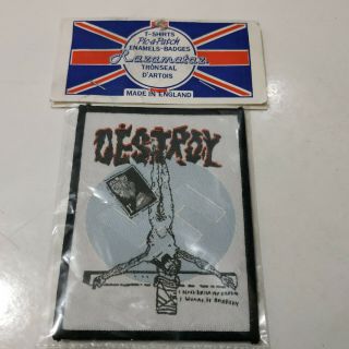 Vintage Destroy 80s Patch Punk Kbd