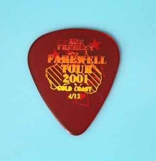 Kiss // Ace Frehley 2001 Farewell Tour Guitar Pick // 4/13 Gold Coast Australia