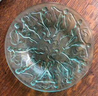 Consolidated Dance Of The Nudes Dancing Nymph Teal Green 6.  5” Plate Great Color