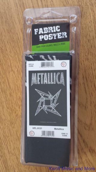 Metallica Flag/ Tapestry/ Fabric Poster " Ninja Star "