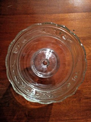 Vintage E.  O.  Brody Clev.  Glass Co.  Clear Compote/Trifle Footed Pedestal Dish 2