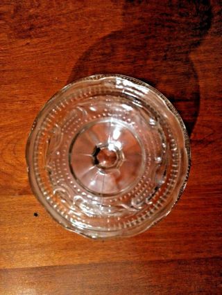 Vintage E.  O.  Brody Clev.  Glass Co.  Clear Compote/Trifle Footed Pedestal Dish 3