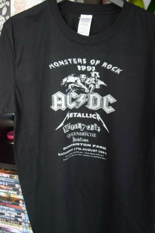 DONINGTON Monsters Of Rock 1991 Poster T Shirt Retro Handmade Classic Rock 2