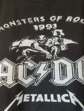 DONINGTON Monsters Of Rock 1991 Poster T Shirt Retro Handmade Classic Rock 5