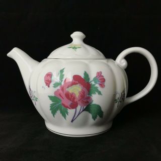 Laura Ashley Teapot with Lid 2 Tea Cups Set Parfums Floral Bone China Promotion 2