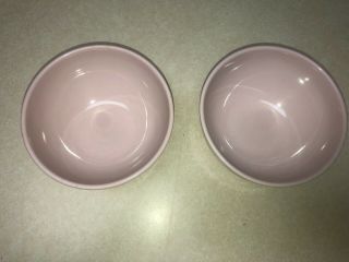 2 Vtg Iroquois Casual China Russel Wright Mcm Pink Cereal Soup Bowl 5 1/4 Inch