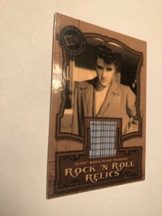 Elvis Presley Rock ‘n Roll Relics Elvis Worn Pajamas Card Press Pass