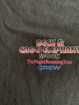 Beck And Cage The Elephant Crew T Shirt Xl