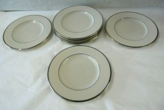 Lenox China Montclair Pattern Salad Plates 8 - 1/2 " Set Of 7