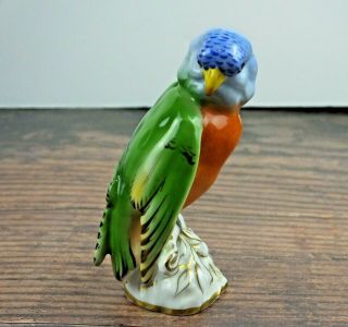 Vintage Vista Alegre Portugal Hand Painted Porcelain Parakeet (rare)