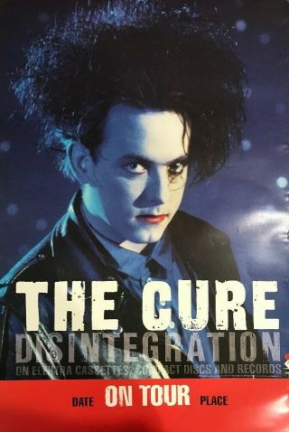 The Cure 1989 Record Co.  Promo Poster