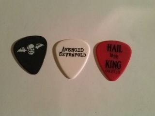Avenged Sevenfold 3 Guitar Pick Set - - - A7x Hail To The King