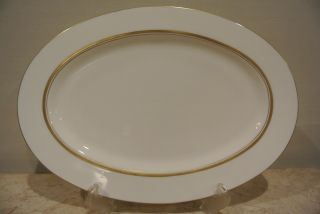 Fukagawa Japan Imperial Bone China 14 - 3/4 " Long Platter.  Big Plate.  Dinnerware