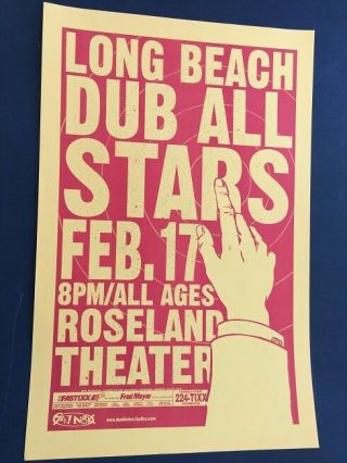 Long Beach Dub Allstars Sublime Bradley Nowell Rare Concert Poster