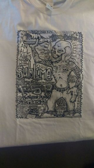Sublime T Shirt Old Flyer From 