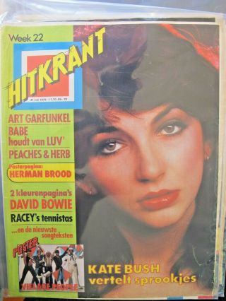 Hitkrant May 31 1979 Kate Bush David Bowie Peaches & Herb Village People Poster