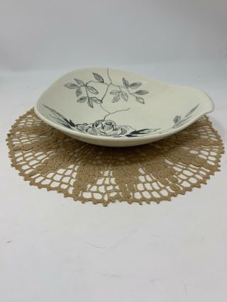 Red Wing Midnight Rose 9” Oval Odd Shape Serving Vegetable Bowl