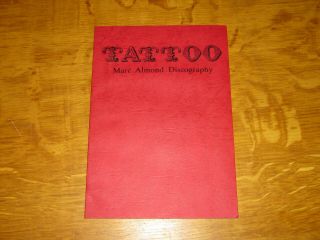 Soft Cell / Marc Almond - Tattoo Discography Book  (promo)