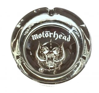 Motorhead War Pig Thick Glass Ashtray Ash Tray Official Lemmy 1
