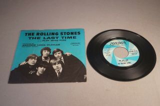 Orig.  45 Rpm Record The Rolling Stones The Last Time / Play With Fire W/ Sleeve
