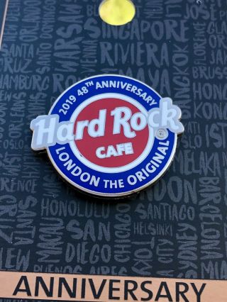 Hard Rock Cafe London 2019 Anniversary Pin 48 Years