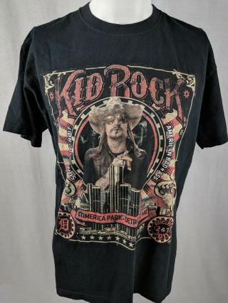 Kid Rock Sammy Hagar Comerica Park Detroit Aug 12 13 Tour T - Shirt Black Size L