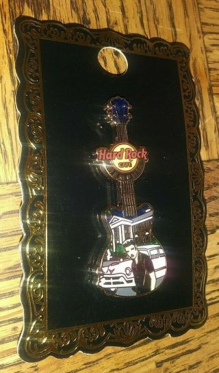Hard Rock Cafe Hrc Memphis Elvis With Pink Cadillac Guitar Collectible Pin /le