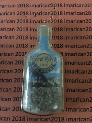 Hard Rock Las Vegas Message In A Bottle Pin With Back Card