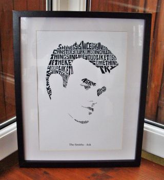 Morrissey/The Smiths/Ask A3 size typography art print/poster 3