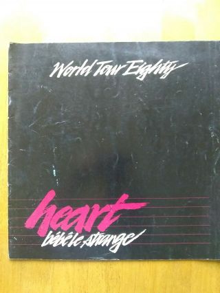 Vtg Heart Ann Nancy Wilson Rare 1980 Bebe Le Strange Concert Tour Book Program