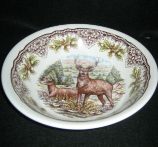 Royal Stafford Thanksgiving Autumn Stag Buck Deer 9 " Serving Bowl (s)