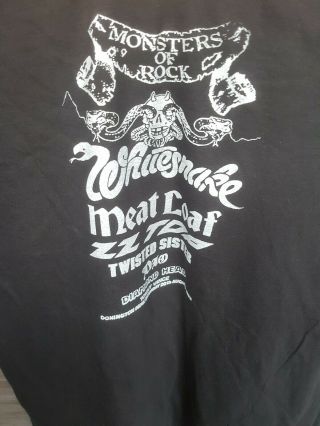 Donington Monsters Of Rock 1983 t shirt retro handmade from Programme design 5