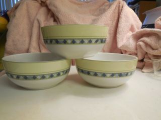 Set Of 3 Royal Doulton Carmina Cereal Bowls