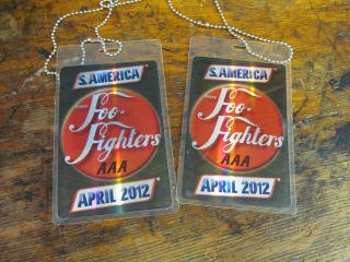 Foo Fighters Backstage Passes South America 2012 Tour