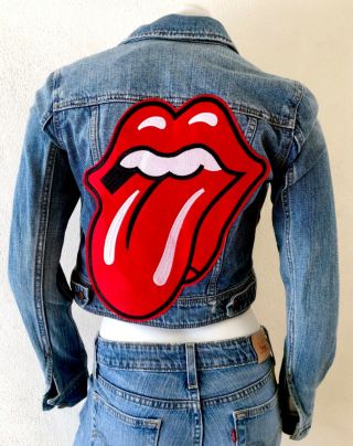 Rolling Stones Extra Tongue Patch Large 13 " X 9 1/2 "