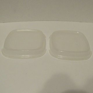 2 Corning Ware Replacement Plastic Lid Covers For P - 41 P - 43 Petite Pan Casserole