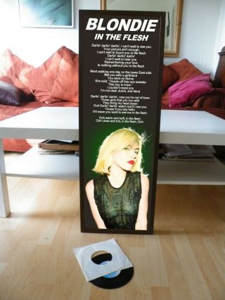 Blondie In The Flesh Promo Poster,  Lyric Sheet,  Debbie Harry,  Call Me,  Atomic,  Denis