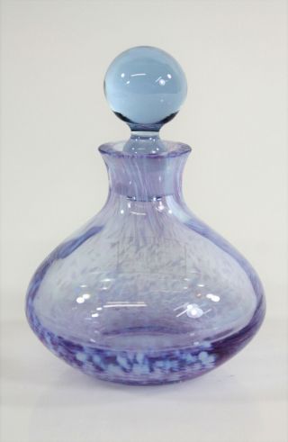 Caithness Scotland Gabrielle Allegro Lavender Art Glass Perfume Bottle & Stopper
