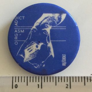 Vtg The Buzzcocks Orgasm Addict 25mm Pin Badge Music Punk Band 1970s